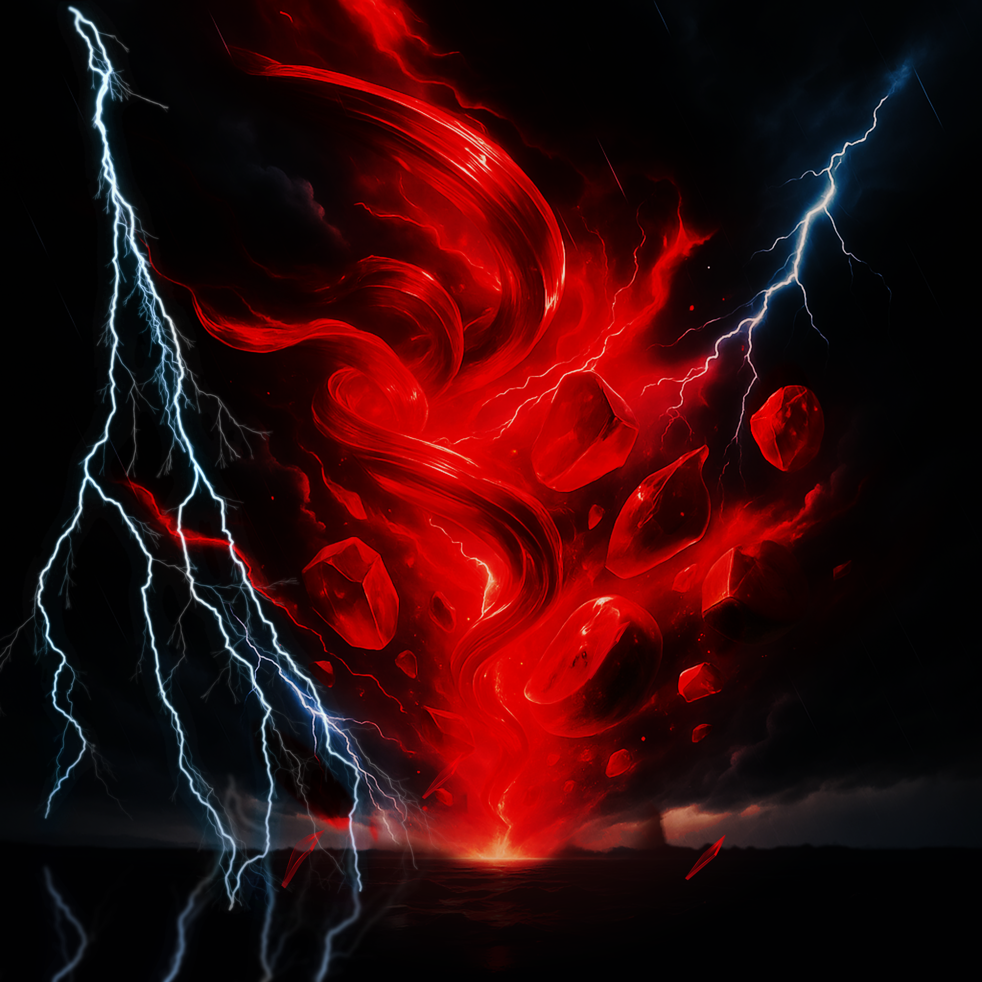 Crimson Candy Background